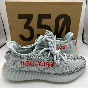 NWB Adidas Yeezy Boost 350 V2 Blue Tint GS Sneakers